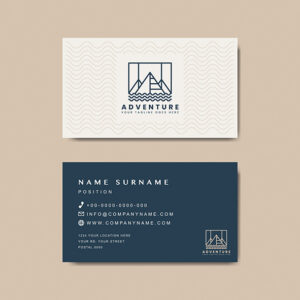 Premium business card design mockup